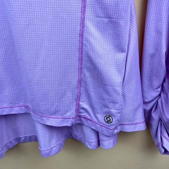 LIJA Lilac Athleisure Half-Zip Workout Top M - Picture 7 of 11